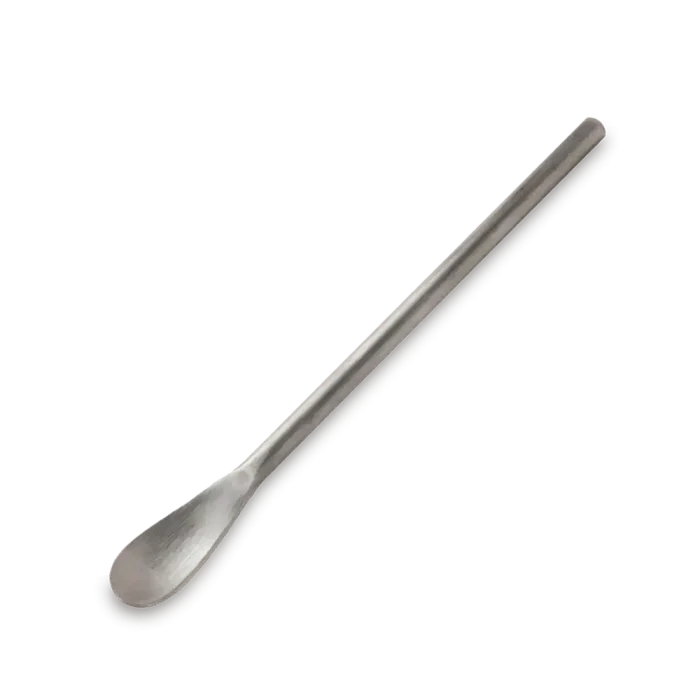 solid metal toothpaste scoop