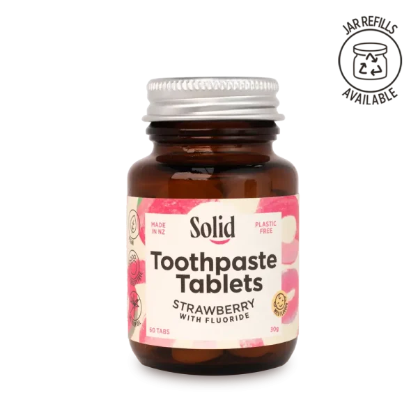 Strawberry Toothpaste Tablets + Fluoride - Image 4