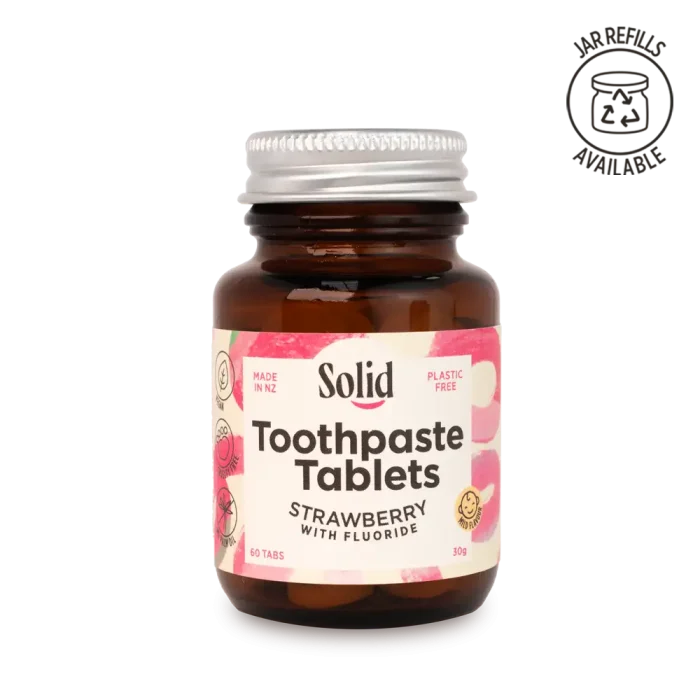 Strawberry Toothpaste Tablets + Fluoride - Image 4