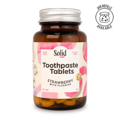 Strawberry Toothpaste Tablets + Fluoride
