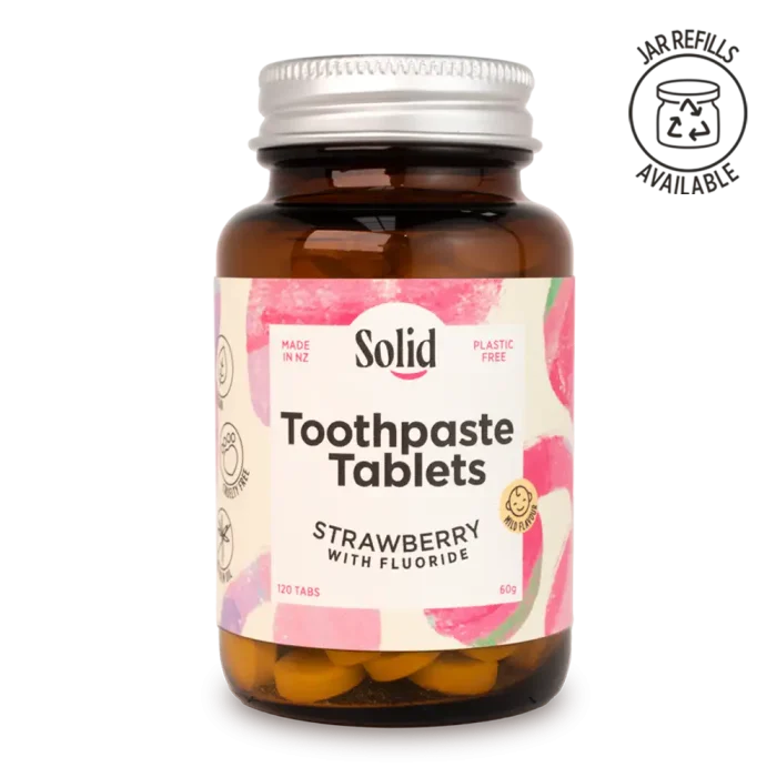 Strawberry Toothpaste Tablets + Fluoride