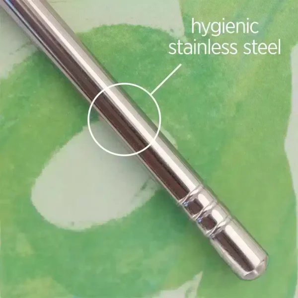 Metal Tongue Scraper - Stainless Steel - Image 2