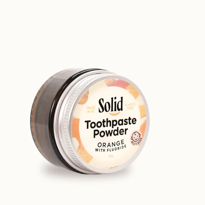 Orange Toothpaste Powder Sample