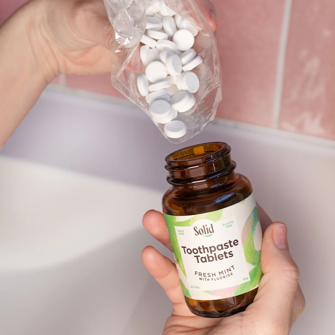 Subscribe and Save Refilling toothpaste tablet jar
