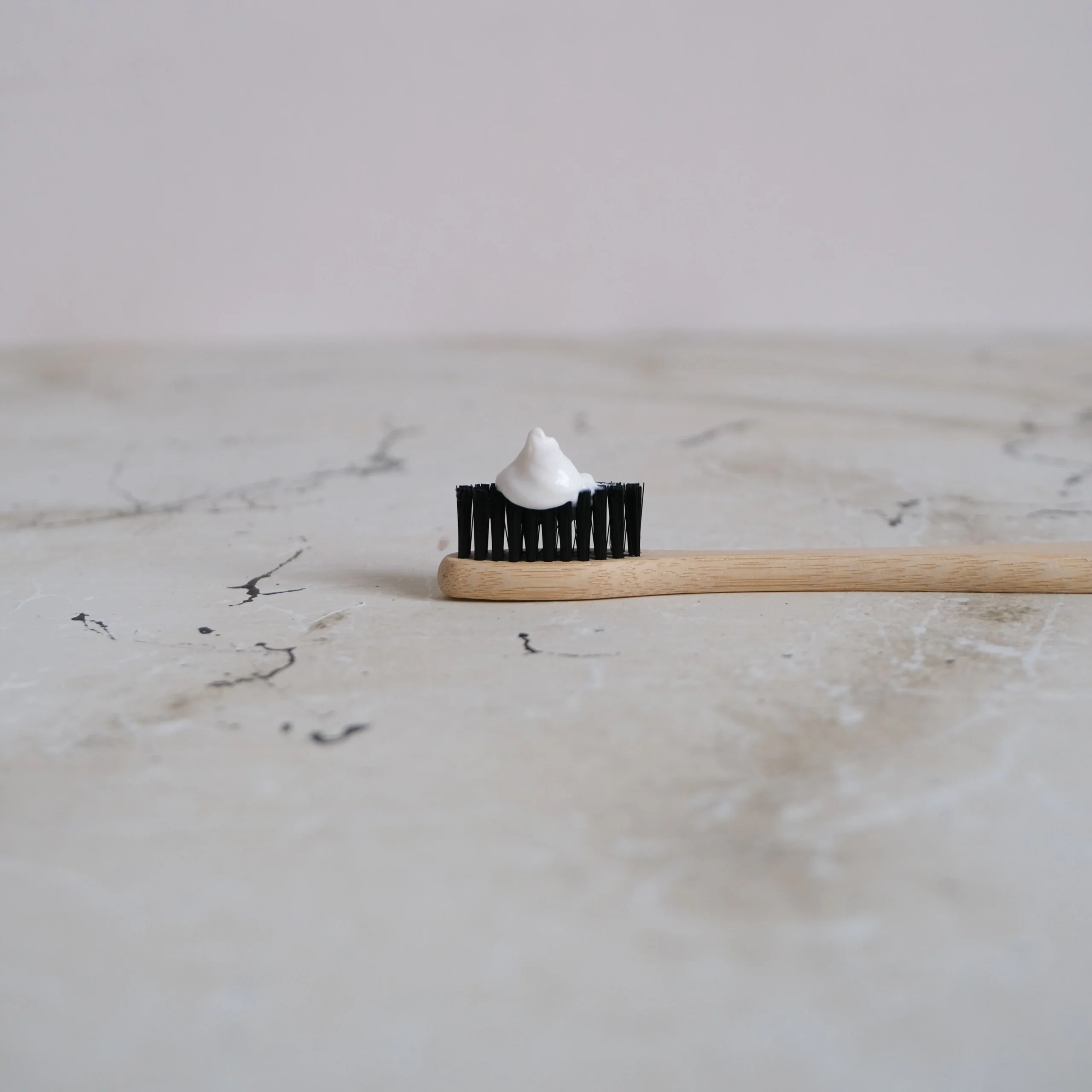 hydroxyapatite toothpaste on toothbrush